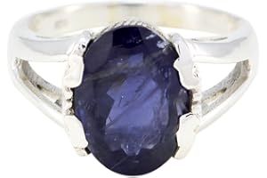 55Carat Choose Your Color Natural Gemstone Sterling Silver Rings Oval Birthstone Handcrafted Size 5 to 12…