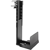 Adjustable Clamp Mount On Desk for PC Tower - No Drilling, Height Adjustable from 13.2" to 21.6", Width Adjustable from 5.5" 