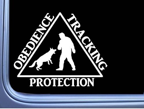 EZ-STIKSchutzhund Tracking Obnedience Protection M349 6 inch Sticker Decal Dog k9