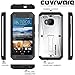 HTC One M9 case, COVRWARE [ Vault Series ] Full-body Tank Armor Protective Case with (Built-in Screen Protector) and Kickstand for HTC One M9 (2015 Release) - Retail Package - Black/Silver