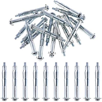 Hollow Drive Wall Anchor Screws Set For Drywall Plaster Wall Dry Plasterboard Tile Block Gypsum Board