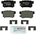 Bosch BP536 QuietCast Premium Disc Brake Pad Set For: Acura CL, EL, Integra, Legend, RL, TL, RDX; Honda CR-V, Element, Odyssey; Isuzu Oasis, Rear