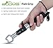 Booms Fishing G1-2 Fish Grip Lip Gripper and Hold Fish with Tight Grip 8.3 Inches EVA Foam Handle