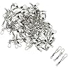100pcs-Barrel-Swivel-with-Safty-Snap-Connector-Solid-Rings-Fishing-7-B