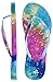 Showaflops Womens Tie Dye, Printed Strap, Color: Multi/Turq, Size: 7/8 (8001-7/8)