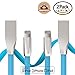 iPhone Cable,HOC(TM)Zinc Alloy Rhombus Tangle-Free iPhone Lightning Charging Cable,Syncing Data and Charging Cord Wire for Apple iPhone6,6s plus,SE,iPad Mini,2Pack 6ft(Blue)