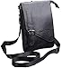 Hwin Mens Leather Cross body Bag Mini Messenger Fanny Pack Holster Belt Waist Pouch Travel Shoulder Satchel with Detachable Long Strap Compatible for 8 7 Plus Galaxy S6 S7 Edge+Free Keychain-Black