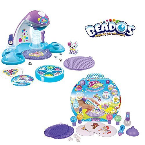 Deluxe Beados Beads Quick Dry Design Studio Station & Starter Pack Gift Set
