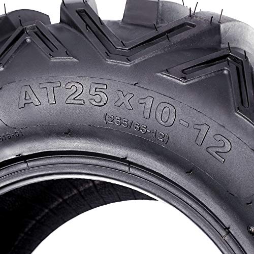 image for VANACC 25x10x12 ATV/UTV Tire Set of 2 25x10-12 6PR AT Tires
