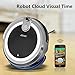 JISIWEI I3 Wi-Fi Enabled Robotic Vacuum Cleaner, Self Charging, Floor Cleaner with Camera and Mobile App Remote Control for Hard Floors, Gray