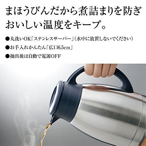 ZOJIRUSHI stainless server coffee maker for five cups ECKT50RA