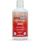 intraKID Drucker Labs Organic Liquid Multivitamin for Kids, Immune Support, Non GMO, Dairy Free, Gluten Free, Magnesium, Vitamin A,C,E, Zinc, (32 oz., Fruity Raspberry)