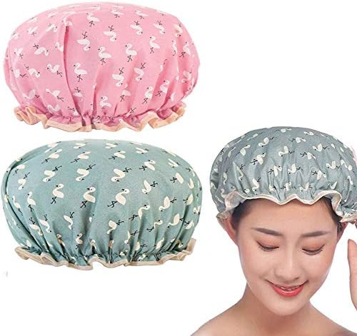 Bath Cap, DELFINO Shower Cap Elastic 