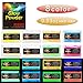 HXDZFX Glow in The Dark Pigment Powder UV Powder Safe Non-Toxic for Slime,Nails,Epoxy Resin,Acrylic Paint,Halloween,Fine Art and DIY Crafts (8 Color 0.53oz Each)