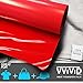 VViViD Red Heavy-Duty Iron-On Heat Transfer Vinyl Film 12 Inches x 3 Feet (36 Inches)
