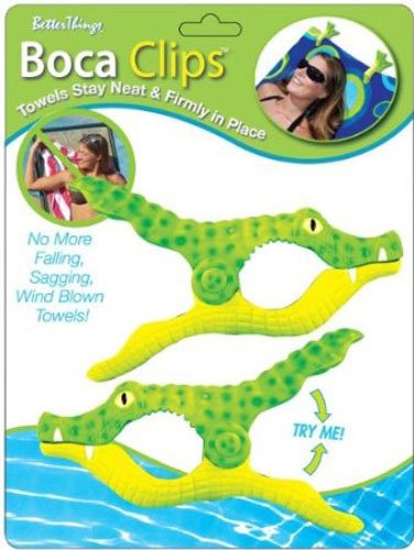 UPC 850960000356, Boca Beach Towel Clips Alligator Shape Towel Holders Set of 2