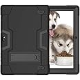 Koolbei Case for Vankyo Z4 Pro, Heavy-Duty Drop-Proof and Shock-Resistant Rugged Hybrid Case Built-in Stand, for Vankyo MatrixPad Z4 / Vankyo Z4 Pro/Llltrade 10 inch Tablet (Black/Black)