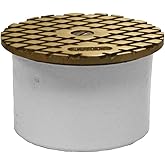 3 PVC Pipe Fitting Cleanout With Nickel Bronze CVR