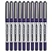 Uni-ball Eye Micro Ub-150 Gel Ink Pen - 0.5 Mm - 10 Pcs - Uni Mitsubishi Pencil (Blue)