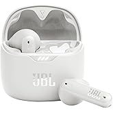 JBL Tune Flex - True Wireless Noise Cancelling Earbuds (White), Small