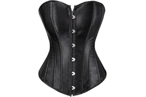 frawirshau Corsets for Women Plus Size Black Corset Sexy Bustier Corset Top Lingerie
