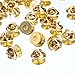 EBOOT Pack of 50 Tie Tacks Blank Pins with Clutch Back (Gold)