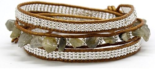 Sasa Designs Wrap Bracelet (Grey/Copper-tone)