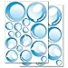 WANDKINGS Wall Stickers Bubbles Sticker Set – 32 Stickers on 2 US Letter Sheets