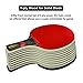Professional Table Tennis Racket with Case, ITTF Approved Pingpong Racket Paddle with 9-Ply Wood and 8 Layers Carbon Blade