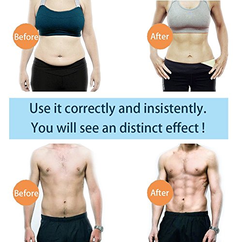 MR.ICE Abs Muscle Toner Abdominal Stimulator Training, Fat Burner for Abdomen, Belly, Arm, Leg, Waist, EMS Body Gym Workout Home Office Fitness Massage Equipment for Men Women