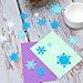 Aneco 600 Pieces Foam Snowflake Stickers Self-Adhesive Snowflake Shape Stickers for DIY Craft Projects, Assorted Color and Sizes