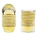 Gifbera Standard Gold Foil Cupcake Liners Wrappers Metallic Baking Cups, 200-Count