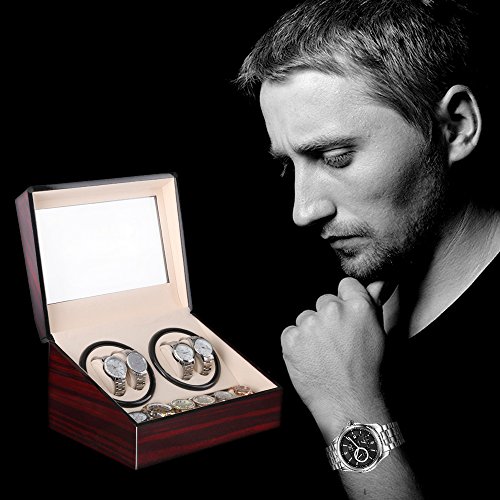 Kranich Automatic Watch Winder Box Luxury Wooden Storage Case
