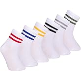 Petit Minou Bella Baby & Toddler Seamless-Toe Turkish Cotton Crew Socks (6-Pack)
