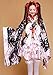 VSVO Anime Cosplay Lolita Halloween Fancy Dress Japanese Kimono Costume (Kids Large) Black/Pink