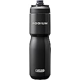 CamelBak Podium Steel Insulated Stainless Steel Bike Water Bottle Black, 22oz