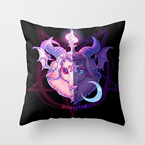 Pillow Cover Baphomet MIXED Throw Pillow Case with Featuring Premium Fabric for Stays Cool And Luxurious Through The Night