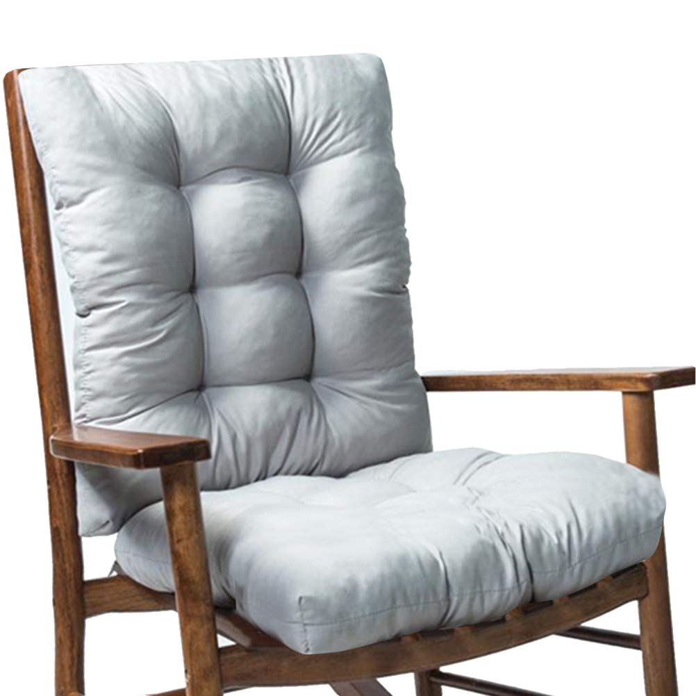 Outdoor Chair Cushions, 2-Pack Grey Garden Seat Pads for Rocking Chair, Rattan Chair, Sofa with Vacuum Pack