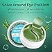 Collagen Under Eye Patches,Green Tea Firming Gel Eye Treatment Mask Under Eye Mask For Puffy Eyes Eye Moisturizing, Wrinkles, Fine Lines, Under Eye Bags (30Pairs) (Green)