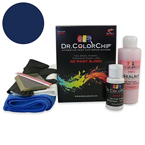 Dr. ColorChip Porsche Special Colors Automobile Paint - Lapis Blue Pearl M5W/J2 - Squirt-n-Squeegee Kit