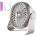Anglink Portable Desk Fan, Portable USB & Rechargeable Battery Operated Mini Personal Small Desk Fan for Table, Desk, Office, Camping, Traveling, Dorm, Desktop, 4 Speeds
