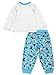 Dr. Seuss The Cat in The Hat Toddler Boys Long Sleeve 2 Piece Pajamas Set (2T, Grey/Blue)
