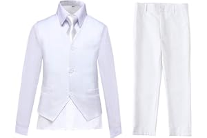 Lycody Boys Vest Set Formal Dress Suits Wedding Outfit Dresswear