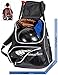 Athletico Baseball Bat Bag - Backpack for Baseball, T-Ball & Softball Equipment & Gear for Kids, Youth, and Adults | Holds Bat, Helmet, Glove, & Shoes | Separate Shoe Compartment, & Fence Hook (Black)