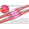 MONOLIT-100PCS-RED-Heat-Shrink-Butt-Connectors-Insulated-Waterproof-Marine-Automotive-Grade-Electrical-Wire-Crimp-22-18-Butt-Connectors