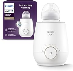 Philips Avent Premium Fast Bottle Warmer, with Smart Temperature Control, Water Bath Technology, Automatic Shut-Off, Model SC