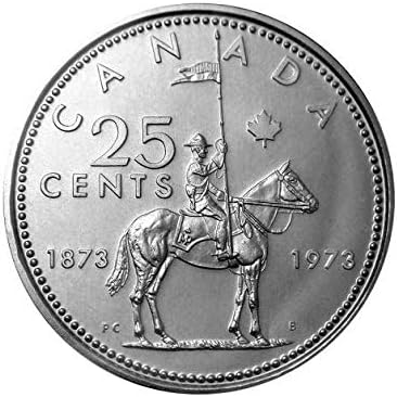 1973 Canadian 25 Cent Rcmp Mounted Police Centennial Quarter Coin Unc Coins Amazon Canada
