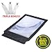 ManiPros Premium 2x Power Full Page Magnifier with 3 Bonus Bookmark Magnifiers- Ideal for For Senior Reading, Hobbies and Crafts, Computer Repair and Low Vision Aids
