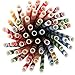 Disposable Biodegradable Paper Party Straws - 300 Pack Premium Bulk Eco Friendly Striped Straws 6 Different Colors For Juices, Shakes, Smoothies, Party Supplies, Decoration, Birthday Party