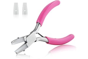 SPEEDWOX 3.5-Inch Double Nylon Flat Jaw Pliers Flat Nylon Jaw Pliers Double Nylon Jaw Pliers for Jewelry Making Small Pliers 